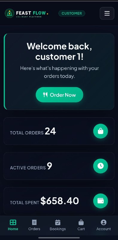 Customer Mobile App Preview