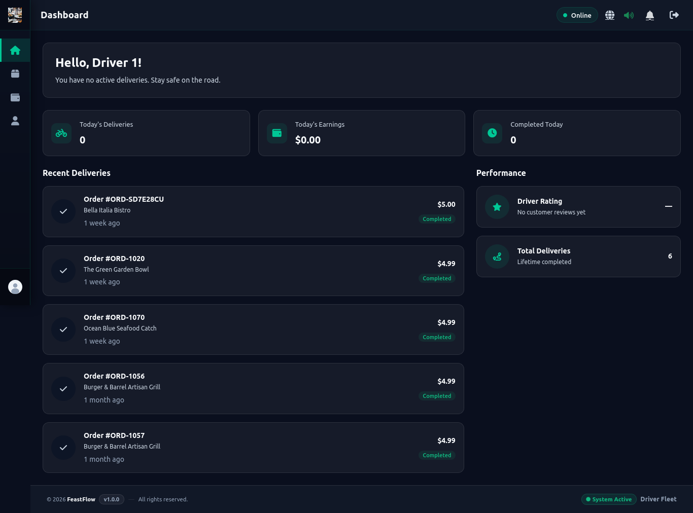 Courier Fleet Driver Hub Preview