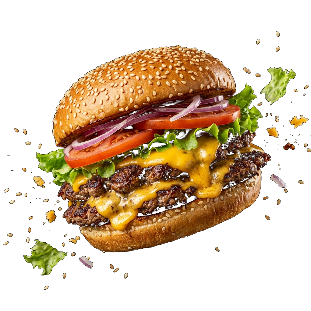 Floating Gourmet Burger