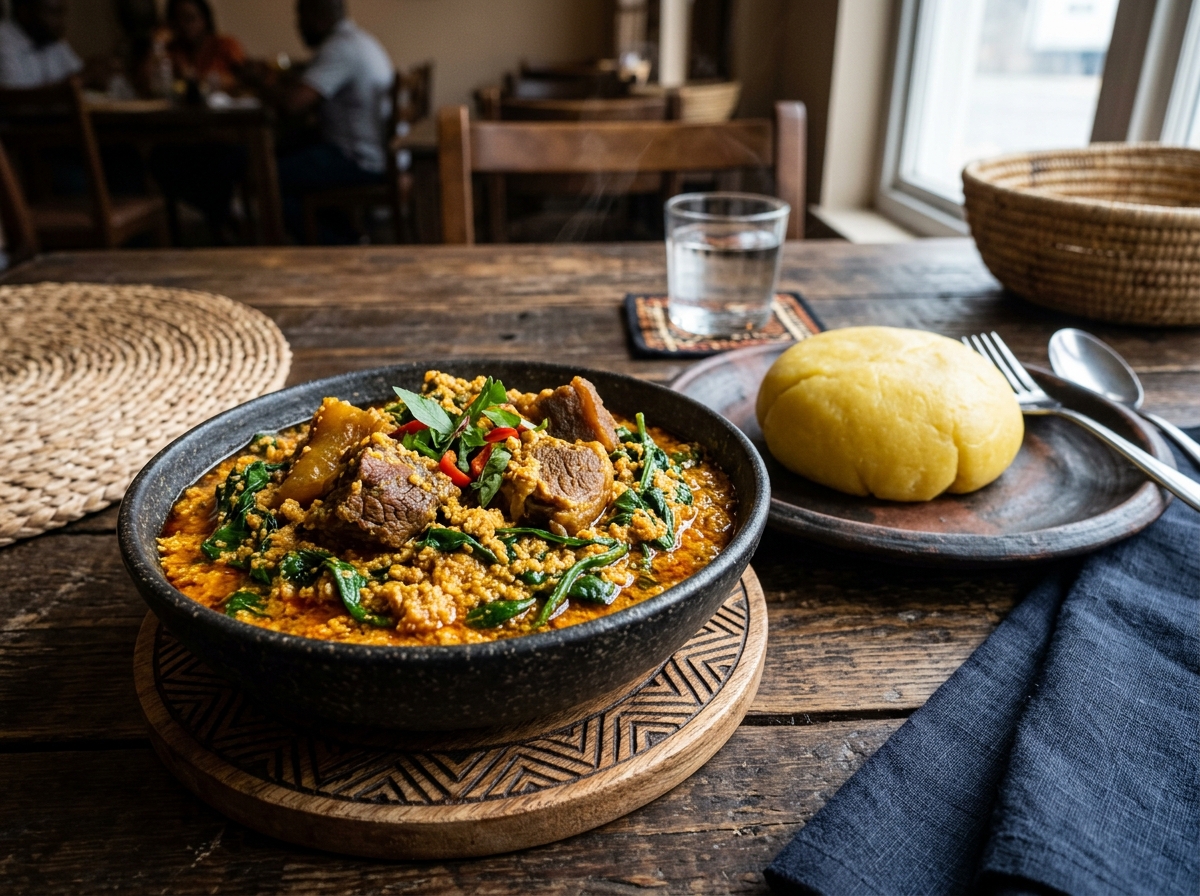 Eba & Egusi Soup